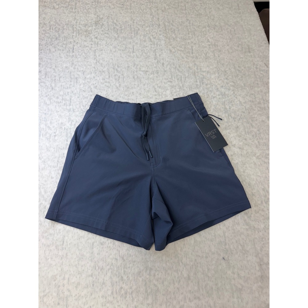 VRST Mens Resort Short Indigo Blue Relaxed Fit 5 Inch Inseam Small NWT
